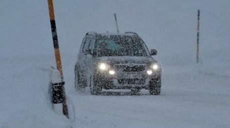 На восточном побережье Камчатки гуляет снежный циклон