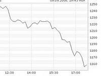 Индекс ММВБ упал вниз на 1400 пунктов