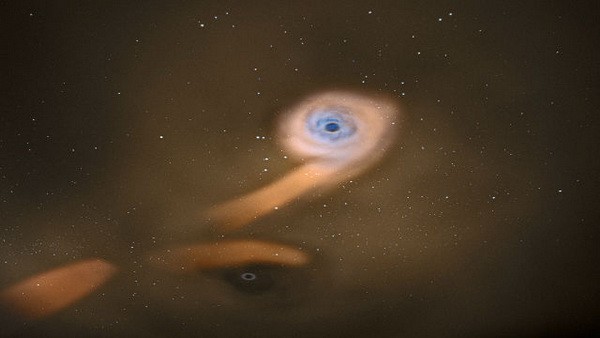 Черные дыры разорвали звезду полями