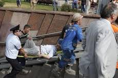В Москве, в результате аварии в метро погибли 19 человек, 118 человек госпитализированы.