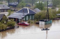 Уровень воды в районе подтопленного рязанского поселка Кадом начал снижаться