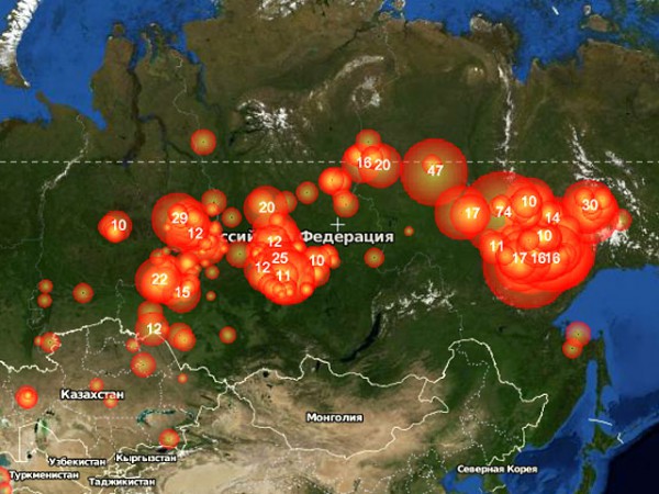 Площадь пожаров на 20% выше, чем год назад, в 11 регионах ситуация чрезвычайная