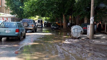 Сильный дождь с градом причинил серьезный ущерб селам грузинской Кахетии