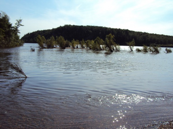 Вода в реке Селемдже поднялась до опасного уровня на северо-востоке Приамурья